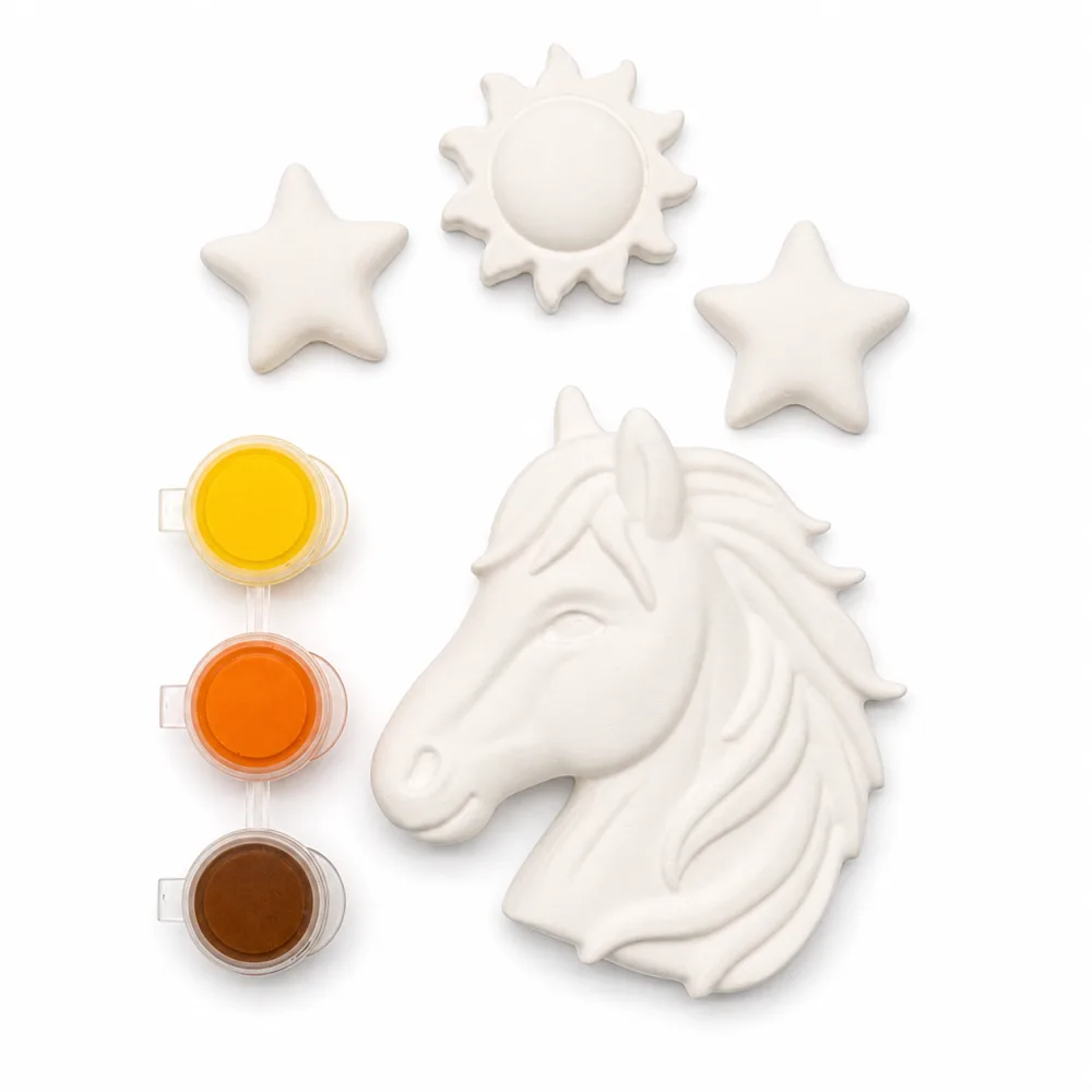 Horse Party: Horse, three stars & three paints