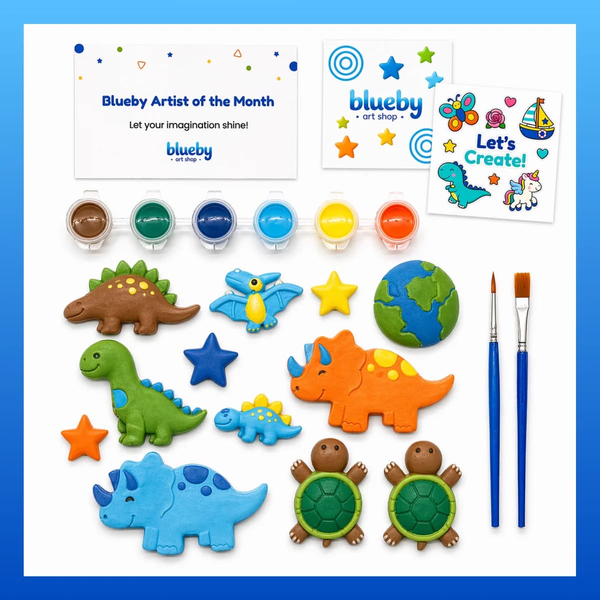 Dino Creative Explorer Kit - kids art kit from Blueby Art Shop